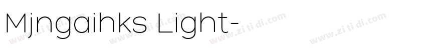 Mjngaihks Light字体转换